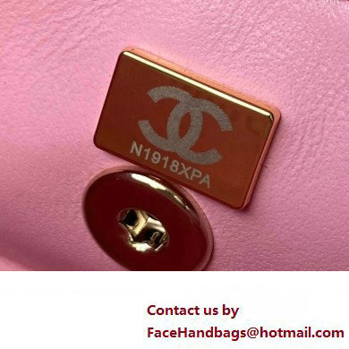 Chanel Quilted Shiny Calfskin  &  Gold-Tone Metal box Bag AS4471 Pink 2023